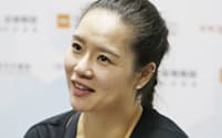 中国の元テニス選手、李娜さん。2011年と14年に世界四大大会を制した　写真=李建芸（1月1日、広東省深圳市で）
