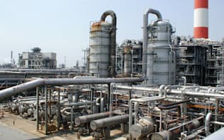 エチレンの生産設備は高稼働が続いている（千葉県にある三井化学の市原工場）