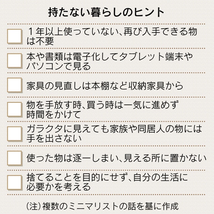 持たない生活の心得 日本経済新聞 持たない生活の心得 日本経済新聞