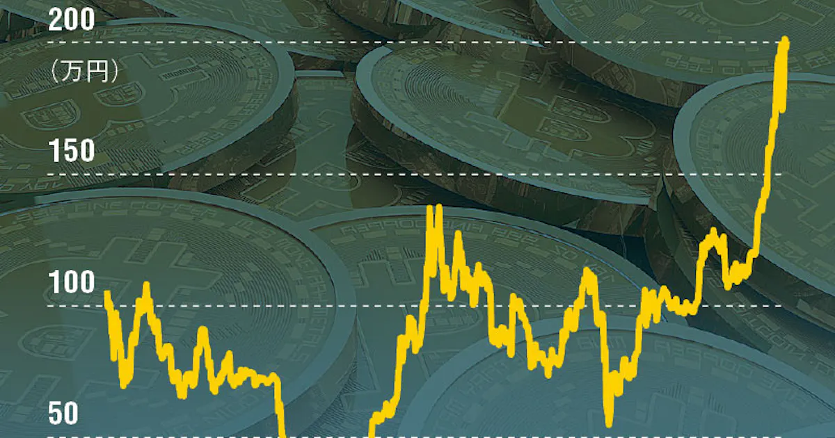 バブル期超えビットコイン 無国籍通貨 強まる選別 日本経済新聞