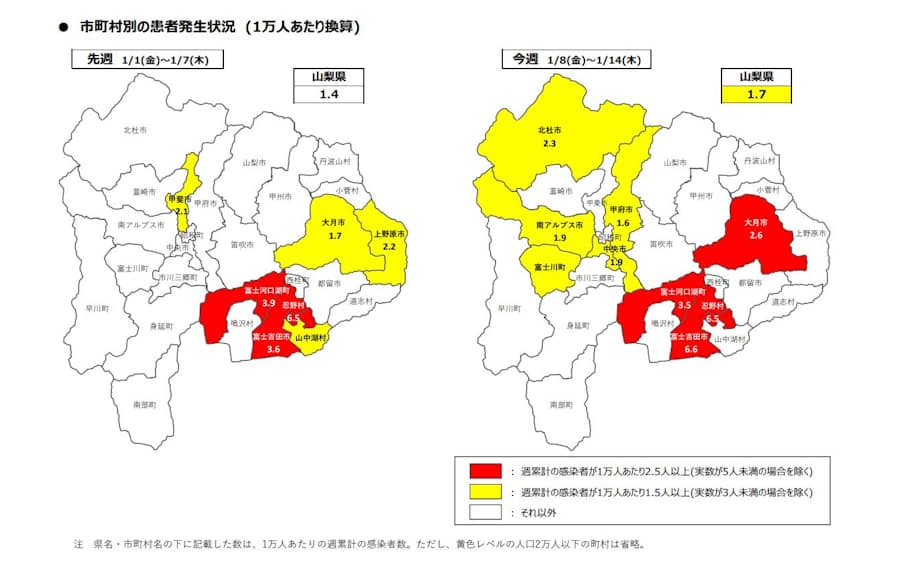 者 情報 山梨 県 感染 コロナ