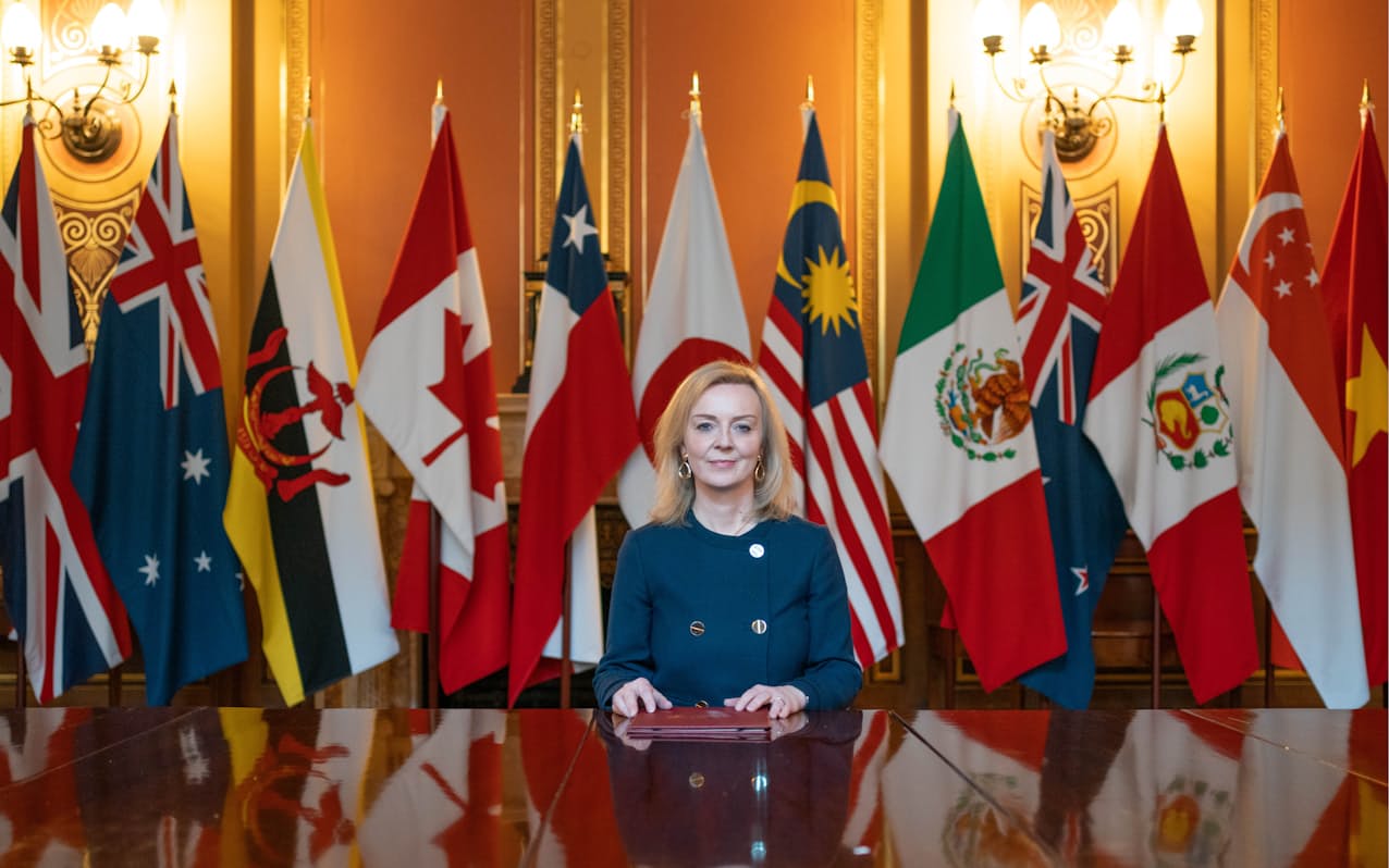 トラス英国際貿易相はTPP参加申請に向けて加盟国との水面下の接触を重ねてきた=英政府提供