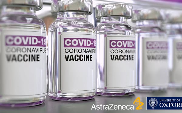 英製薬会社アストラゼネカとオックスフォード大が共同開発した新型コロナワクチン（同社提供）=共同