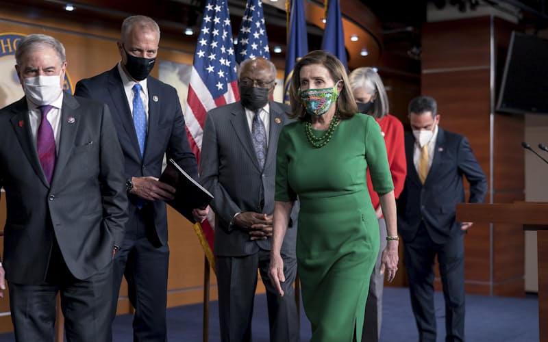 米下院は民主党単独で1・9兆ドルの経済対策を可決した=AP 米下院は民主党単独で1・9兆ドルの経済対策を可決した=AP
