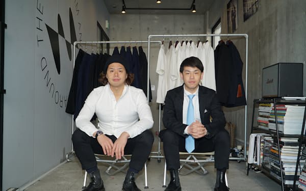 アキレスアンドセンチュリオ創業者のYASUさん（左）と亀井智史さん