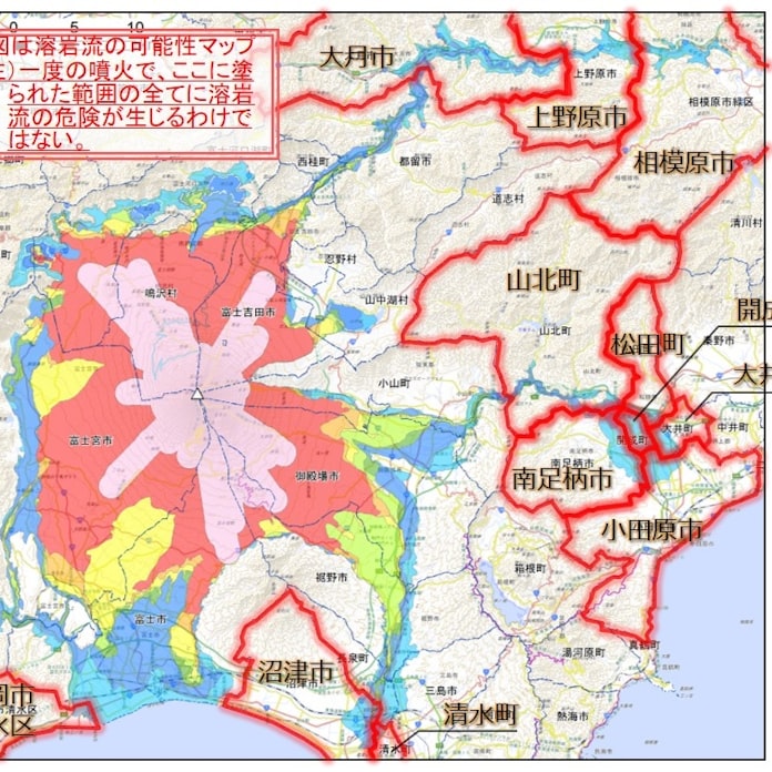 富士山の溶岩量 想定2倍に 到達域12市町を追加 日本経済新聞 富士山の溶岩量 想定2倍に 到達域12市町を追加 日本経済新聞