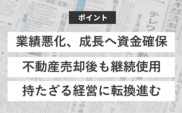 企業の不動産売却が加速 背景は 日本経済新聞 企業の不動産売却が加速 背景は 日本経済新聞