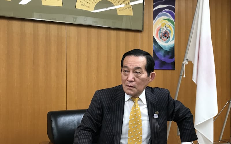 鹿嶋市の錦織孝一市長 鹿嶋市の錦織孝一市長