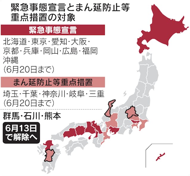 群馬 石川 熊本の まん延防止 政府 13日解除決定 日本経済新聞 群馬 石川 熊本の まん延防止 政府 13日解除決定 日本経済新聞