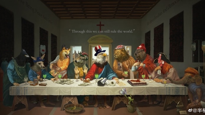 中国 最後の晩餐 なぞらえg7風刺 ネットに拡散 日本経済新聞 中国 最後の晩餐 なぞらえg7風刺 ネットに拡散 日本経済新聞