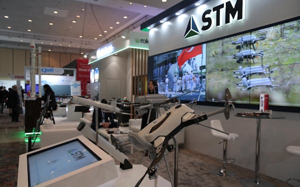 STM社のドローン（2019年、イスタンブール）=アナトリア通信