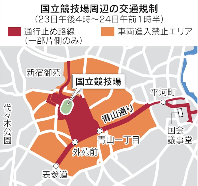 会場周辺で大規模交通規制 五輪開会式 生活に影響も 日本経済新聞 会場周辺で大規模交通規制 五輪開会式 生活に影響も 日本経済新聞