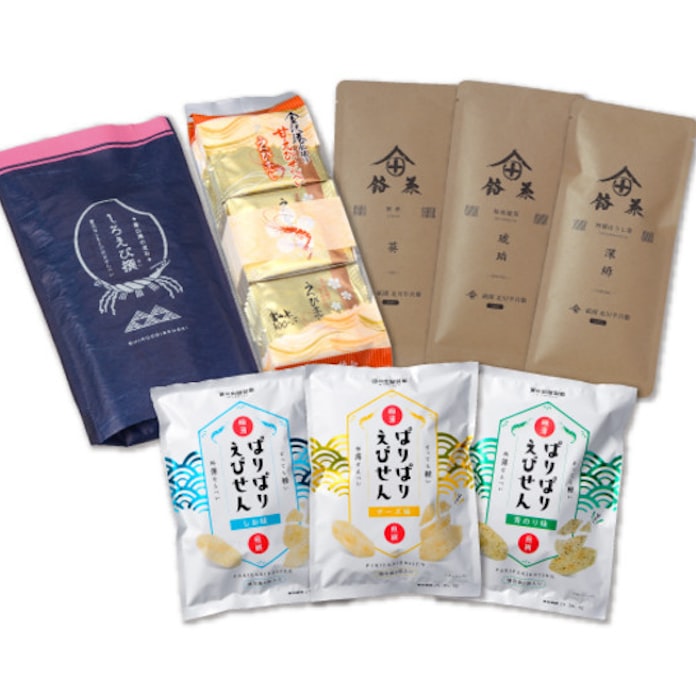 しろえびせんべいと冷茶のセット 富山の日の出屋製菓 日本経済新聞