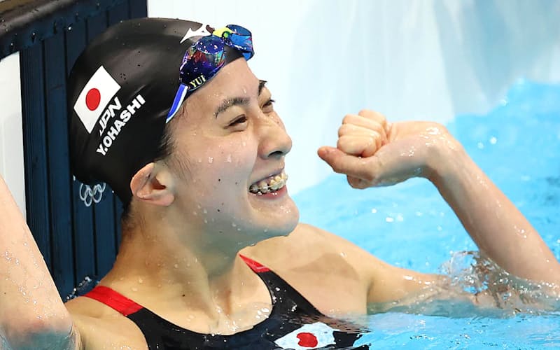 女子200㍍個人メドレーで金メダルを獲得した大橋選手 女子200㍍個人メドレーで金メダルを獲得した大橋選手