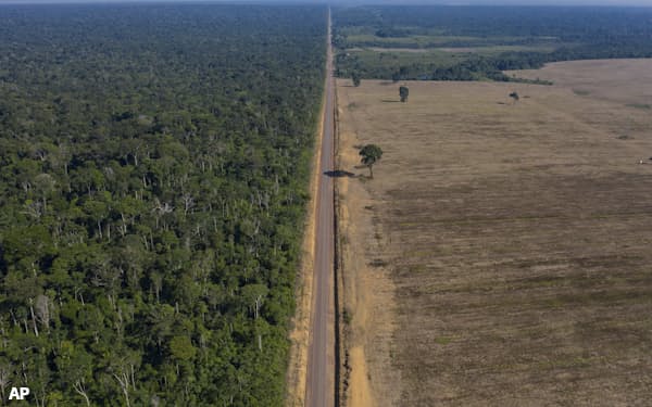 森林保護を対象にした排出量取引には課題も多い(南米アマゾン)=AP