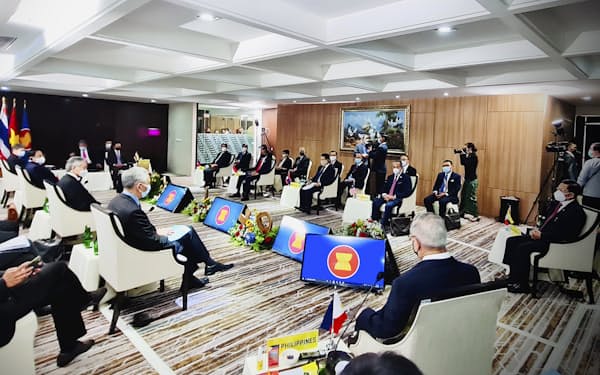 ＡＳＥＡＮは４月にジャカルタで開いた臨時首脳会議でミャンマーへの特使派遣などで合意していた＝ＡＰ