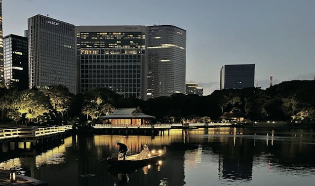 浜離宮庭園のライトアップ動画を配信 東京都公園協会 日本経済新聞 浜離宮庭園のライトアップ動画を配信 東京都公園協会 日本経済新聞