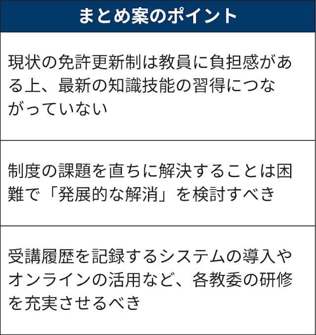 教員免許更新制 23年度にも廃止 指導力の向上なお課題 日本経済新聞 教員免許更新制 23年度にも廃止 指導力の向上なお課題 日本経済新聞