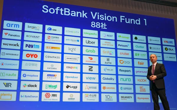 ビジョン・ファンドの1号ファンドはウーバーテクノロジーズなどに投資した（2019年11月、東京都中央区）