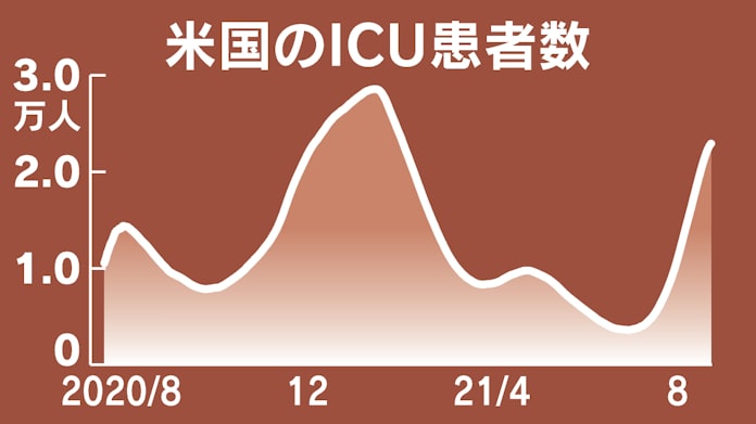 新型コロナ 米 コロナでicu病床不足が深刻に 患者数1カ月で3倍 日本経済新聞