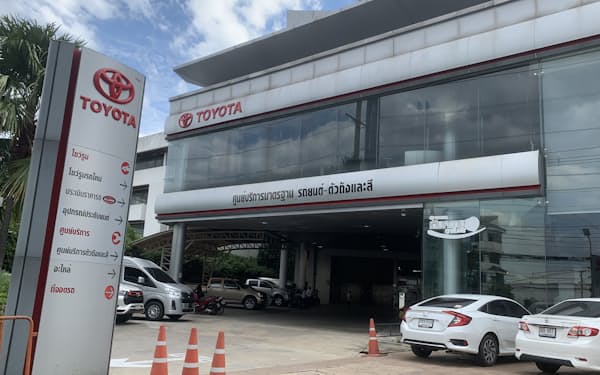 タイ・バンコクにあるトヨタ自動車の販売店