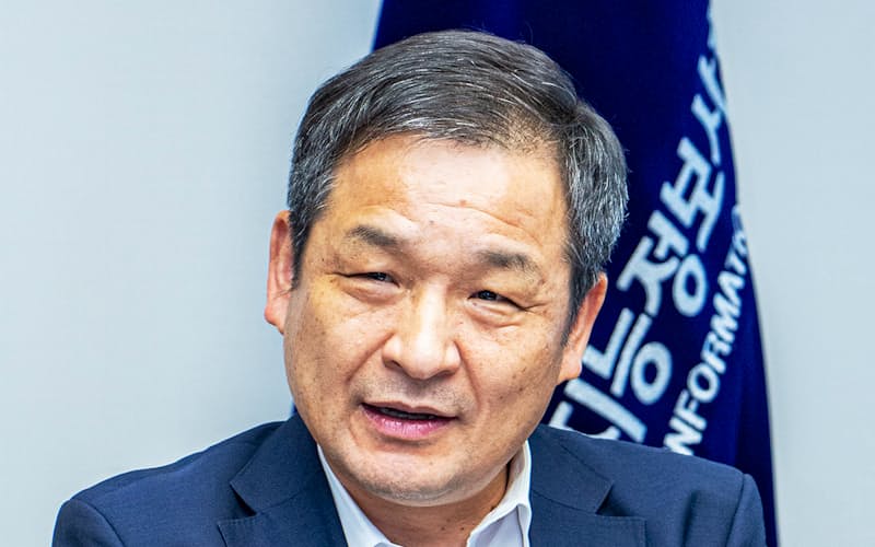 韓国知能情報社会振興院の文龍植(ムン・ヨンシク)院長 韓国知能情報社会振興院の文龍植(ムン・ヨンシク)院長