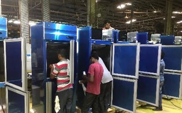 ホシザキはインドで冷蔵庫を増産する（インドのグジャラート州の工場）