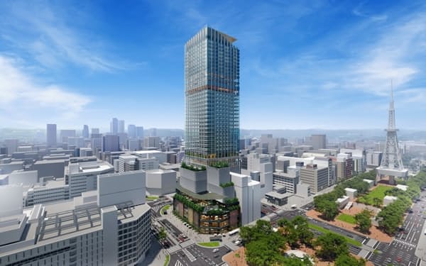 三菱地所などが建設を計画するビルのイメージ図