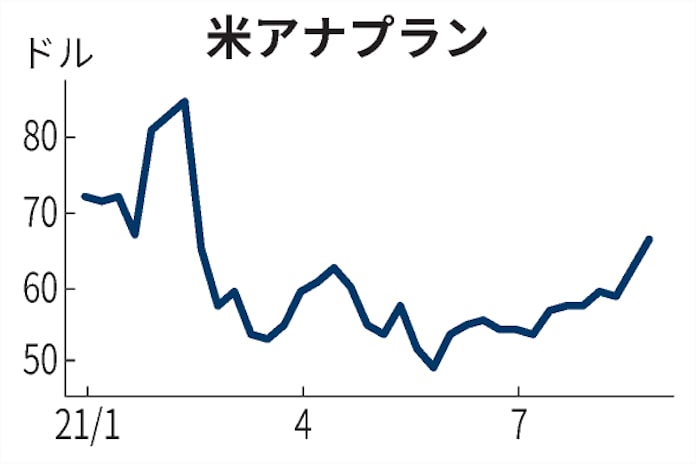 米アナプラン 一時17 高 需要増で目標株価見直し続く 日本経済新聞 米アナプラン 一時17 高 需要増で目標株価見直し続く 日本経済新聞