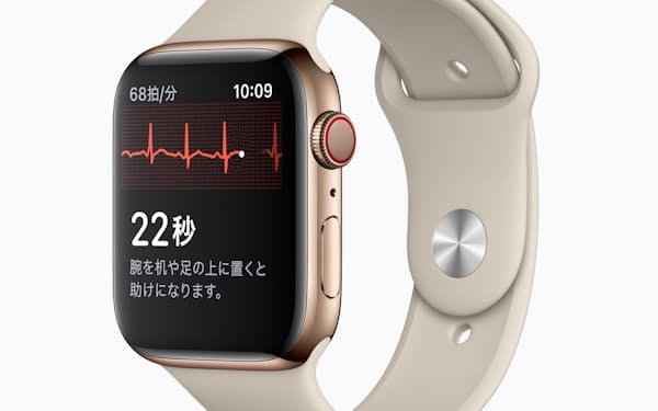 アップルウオッチにはすでに心電図測定機能が搭載されている