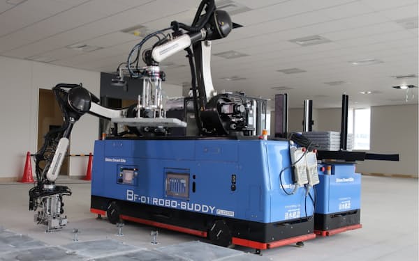 清水建設 高層ビル工事にロボット 500人規模の省人化 日本経済新聞