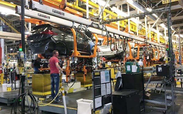 GMがEVを生産するミシガン州の工場=ロイター