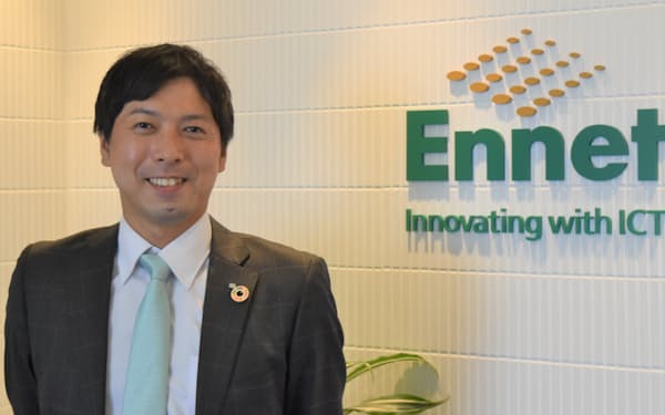 エネット営業企画部担当部長の中西隆晴さんは技術畑から転身した