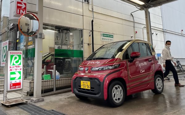 横浜市では臨海部でトヨタの超小型EVを活用した短時間レンタルが始まった