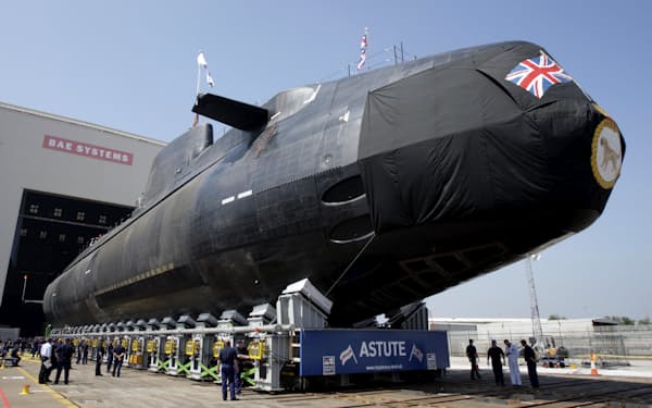 豪州の潜水艦計画の有力候補に挙がっている英海軍のアスチュート級原潜=ロイター