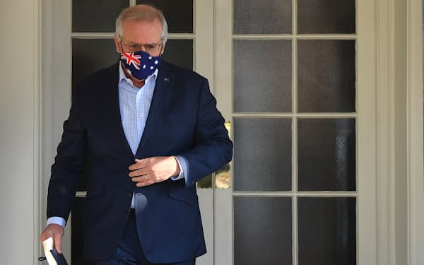 豪州が仏企業との潜水艦計画を撤回したことにフランスは反発(モリソン豪首相)=AAP