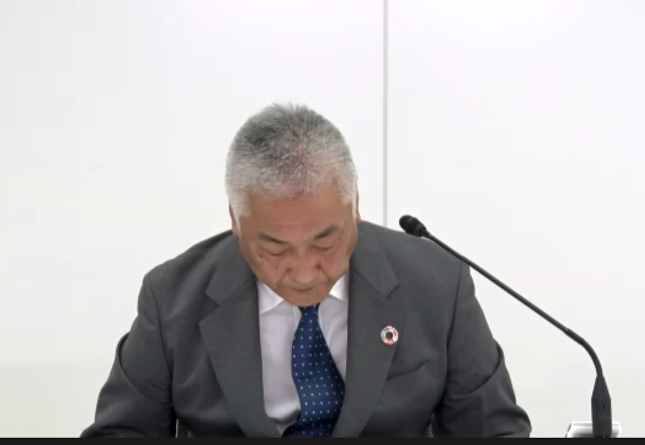 車検不正について謝罪するトヨタの佐藤康彦・国内販売事業本部長