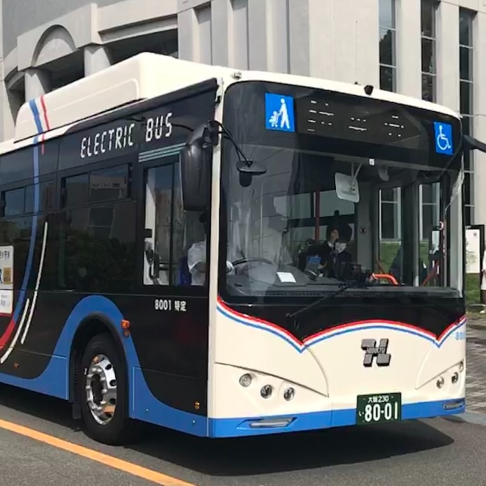 阪急バス 再エネ由来の電気バス 大阪大学キャンパスで 日本経済新聞 阪急バス 再エネ由来の電気バス 大阪大学キャンパスで 日本経済新聞