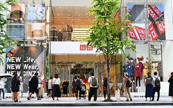 ９月は旗艦店「ユニクロ銀座店」がリニューアルした（東京都中央区）