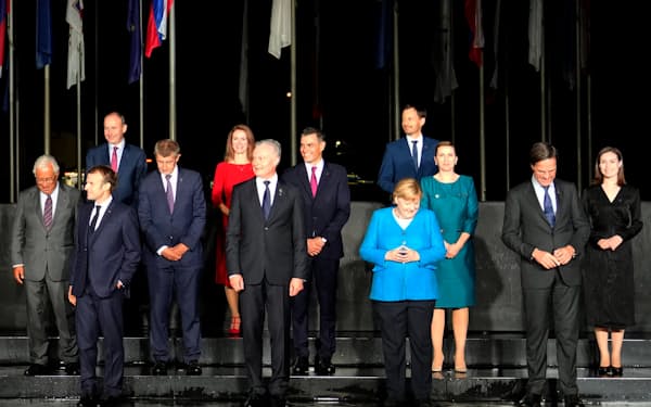 ５日開かれたＥＵ首脳会議（スロベニア・クラーニ）＝ＡＰ