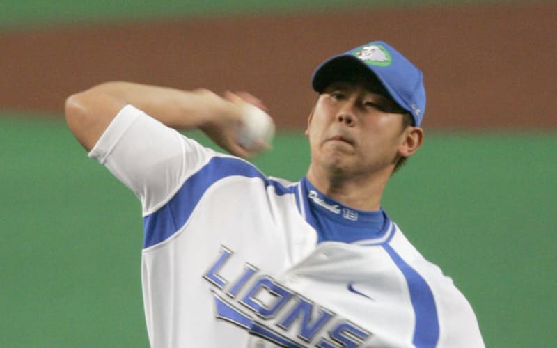 「家族と過ごす時間を増やしながら違う角度で野球を見ていきたい」と松坂は引退会見で語った=共同