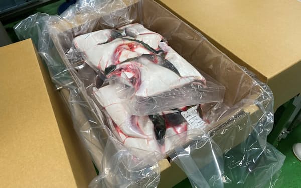 日本製紙の防水ライナが鮮魚輸送用のパッケージに初採用された