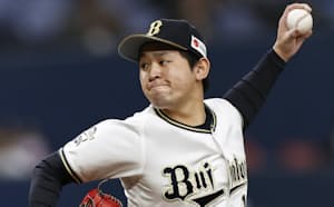 西武戦に先発したオリックス・宮城=共同 西武戦に先発したオリックス・宮城=共同