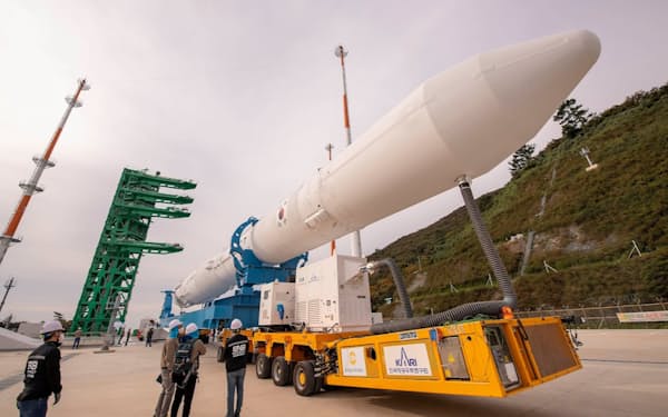国産ロケット「ヌリ号」は韓国企業３００社の技術を結集して開発した＝韓国航空宇宙研究院提供