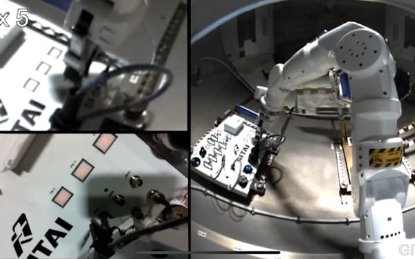 ISSで動作実験をするアーム型ロボット「S1」＝ギタイ提供