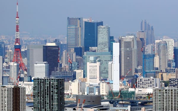 東京都心のオフィスビル群