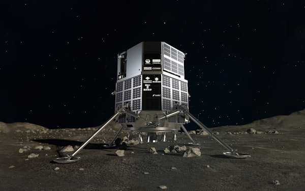 ispaceが開発する月面着陸機（イメージ図）