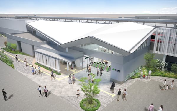 JR京葉線の新駅のイメージ図
