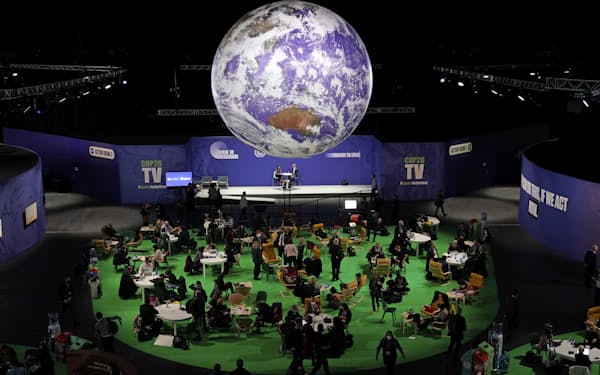 英グラスゴーでは第２６回国連気候変動枠組み条約締約国会議（ＣＯＰ２６）が開かれている=AP