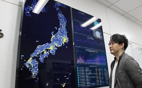 国内外の主要ＱＲコード決済の一括導入を支援するネットスターズは、決済データをリアルタイムで可視化（東京・中央）＝一部画像処理しています